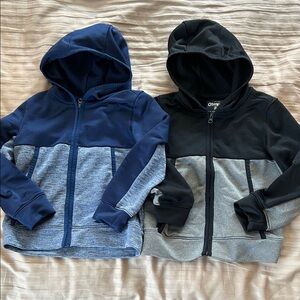 OshKosh B'gosh Navy and Black Kids' Hoodies Size 5